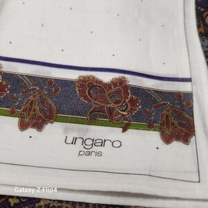 3/$100 Ungaro Paris  Handkerchief Cotton